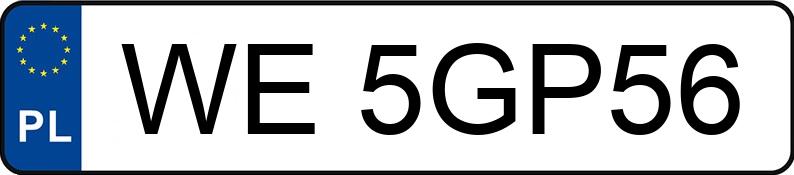 Numer rejestracyjny WE 5GP56 posiada VOLVO XC60 - WE5GP56