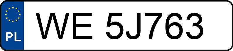 Numer rejestracyjny WE 5J763 posiada SKODA OCTAVIA - WE5J763 Numer rejestracyjny WE 5J763 posiada SKODA OCTAVIA - WE5J763