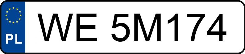 Numer rejestracyjny WE 5M174 posiada RENAULT Clio V MR`19 E6d Zen 65 - WE5M174