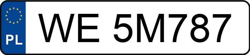 Numer rejestracyjny WE 5M787 posiada VOLKSWAGEN TIGUAN - WE5M787