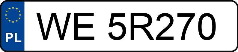 Numer rejestracyjny WE 5R270 posiada VOLKSWAGEN Passat B8 1.5 TSI MR`20 E6d Elegance - WE5R270