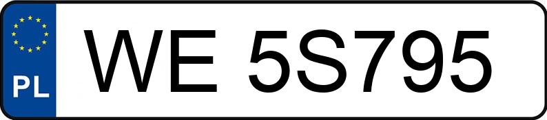Numer rejestracyjny WE 5S795 posiada BMW 530I XDRIVE - WE5S795