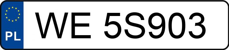 Numer rejestracyjny WE 5S903 posiada PEUGEOT PARTNER - WE5S903