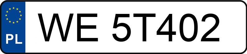 Numer rejestracyjny WE 5T402 posiada RENAULT/IZOTERMY TIM MASTER - WE5T402