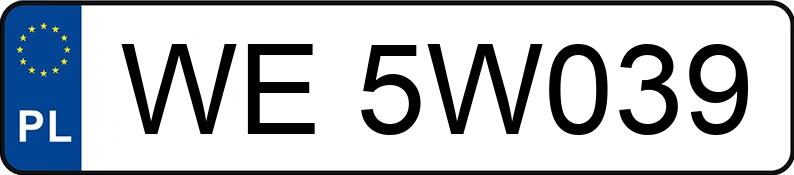 Numer rejestracyjny WE 5W039 posiada BMW M 340i Mild Hybrid MR`22 E6d/e G20 xDrive Step - WE5W039