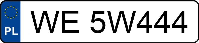 Numer rejestracyjny WE 5W444 posiada BMW 530I XDRIVE - WE5W444 Numer rejestracyjny WE 5W444 posiada BMW 530I XDRIVE - WE5W444