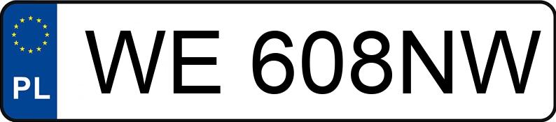 Numer rejestracyjny WE 608NW posiada TOYOTA AURIS - WE608NW