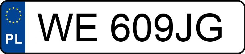 Numer rejestracyjny WE 609JG posiada FORD FOCUS - WE609JG