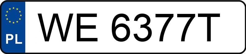 Numer rejestracyjny WE 6377T posiada RENAULT Thalia 1.5 DCI MR`09 E4 Alize 65 - WE6377T