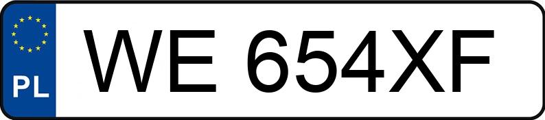Numer rejestracyjny WE 654XF posiada TOYOTA AURIS - WE654XF Numer rejestracyjny WE 654XF posiada TOYOTA AURIS - WE654XF