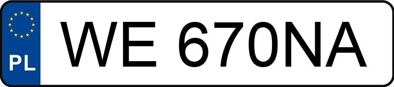 Numer rejestracyjny WE 670NA posiada VOLVO XC60 - WE670NA Numer rejestracyjny WE 670NA posiada VOLVO XC60 - WE670NA