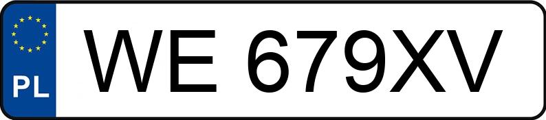 Numer rejestracyjny WE 679XV posiada BMW X3 - WE679XV