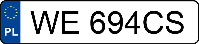 Numer rejestracyjny WE 694CS posiada FORD FOCUS - WE694CS