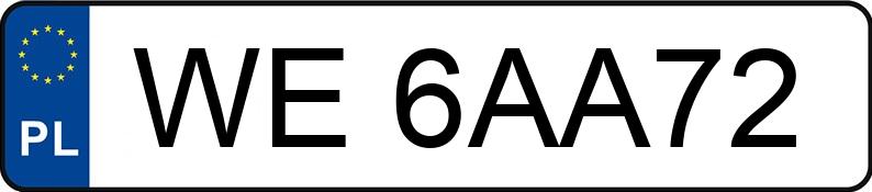 Numer rejestracyjny WE 6AA72 posiada ALFA ROMEO GIULIA - WE6AA72 Numer rejestracyjny WE 6AA72 posiada ALFA ROMEO GIULIA - WE6AA72