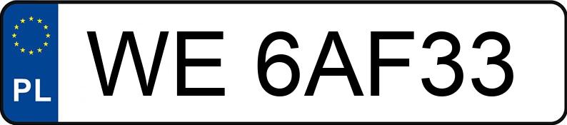 Numer rejestracyjny WE 6AF33 posiada AUDI S3 LIMOUSINE - WE6AF33 Numer rejestracyjny WE 6AF33 posiada AUDI S3 LIMOUSINE - WE6AF33