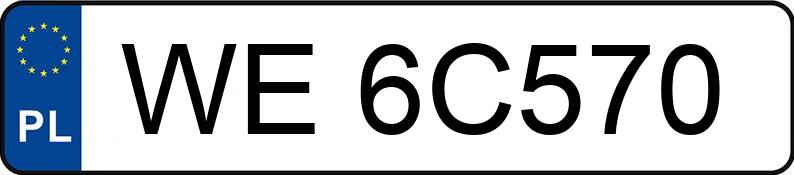 Numer rejestracyjny WE 6C570 posiada VOLKSWAGEN PASSAT - WE6C570
