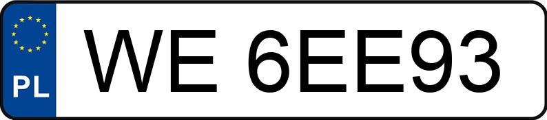 Numer rejestracyjny WE 6EE93 posiada VOLVO S60 - WE6EE93