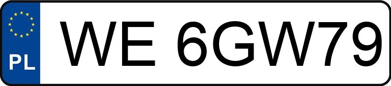 Numer rejestracyjny WE 6GW79 posiada SKODA SUPERB - WE6GW79