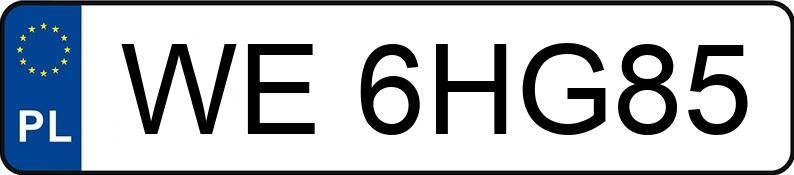 Numer rejestracyjny WE 6HG85 posiada MERCEDES-BENZ GLC 220 D 4MATIC - WE6HG85