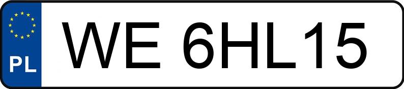 Numer rejestracyjny WE 6HL15 posiada HYUNDAI I30 - WE6HL15