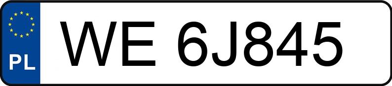 Numer rejestracyjny WE 6J845 posiada AUDI A6 LIMOUSINE - WE6J845