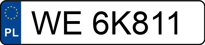 Numer rejestracyjny WE 6K811 posiada BMW 320D - WE6K811