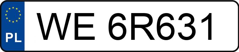 Numer rejestracyjny WE 6R631 posiada DACIA JOGGER - WE6R631