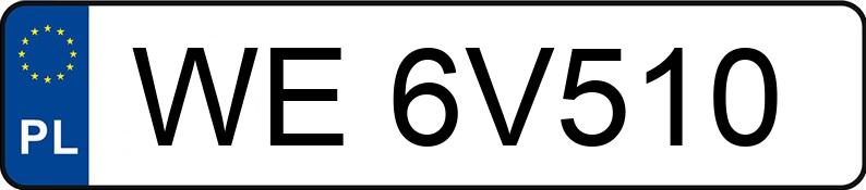 Numer rejestracyjny WE 6V510 posiada FIAT PANDA - WE6V510