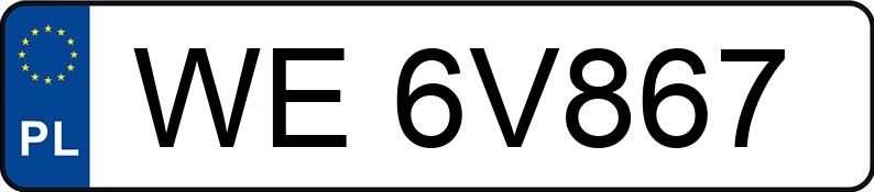 Numer rejestracyjny WE 6V867 posiada KIA RIO - WE6V867 Numer rejestracyjny WE 6V867 posiada KIA RIO - WE6V867
