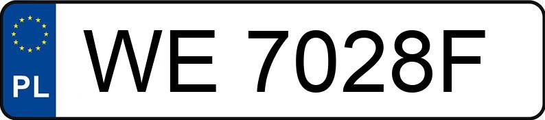 Numer rejestracyjny WE 7028F posiada SKODA FABIA COMBI - WE7028F Numer rejestracyjny WE 7028F posiada SKODA FABIA COMBI - WE7028F