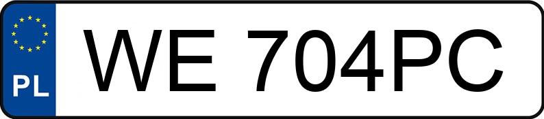 Numer rejestracyjny WE 704PC posiada PORSCHE 911 Carrera Coupe (997) MR`05 E4 GT3 RS - WE704PC