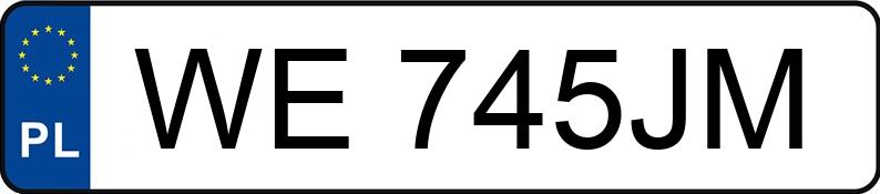 Numer rejestracyjny WE 745JM posiada MINI COOPER - WE745JM