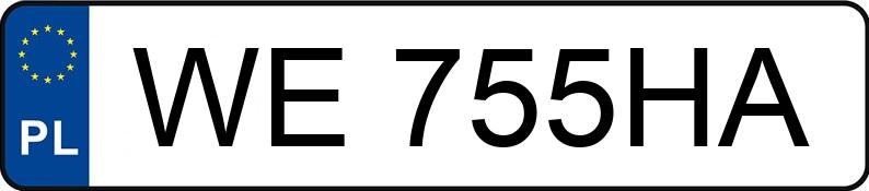 Numer rejestracyjny WE 755HA posiada BMW SERIE 1 - WE755HA