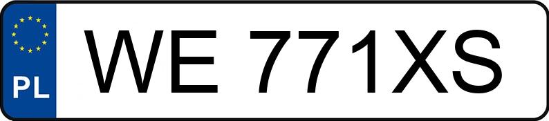 Numer rejestracyjny WE 771XS posiada AUDI A4 - WE771XS