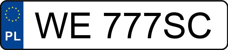 Numer rejestracyjny WE 777SC posiada VOLKSWAGEN GOLF - WE777SC Numer rejestracyjny WE 777SC posiada VOLKSWAGEN GOLF - WE777SC