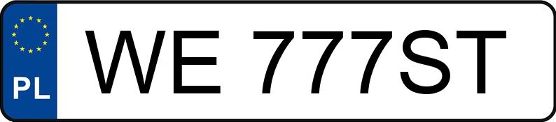 Numer rejestracyjny WE 777ST posiada LAND ROVER RANGE ROVER - WE777ST