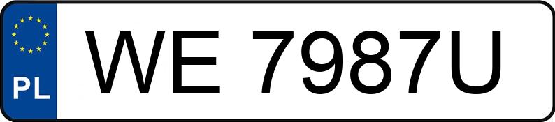 Numer rejestracyjny WE 7987U posiada MERCEDES-BENZ A 160 - WE7987U