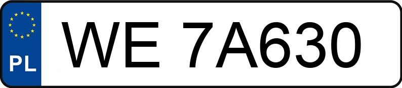 Numer rejestracyjny WE 7A630 posiada AUDI A6 LIMOUSINE - WE7A630