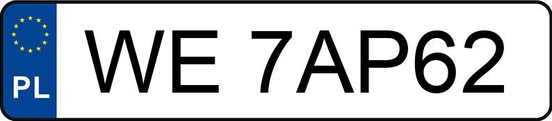 Numer rejestracyjny WE 7AP62 posiada SKODA OCTAVIA - WE7AP62 Numer rejestracyjny WE 7AP62 posiada SKODA OCTAVIA - WE7AP62