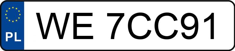Numer rejestracyjny WE 7CC91 posiada CITROEN C5 - WE7CC91