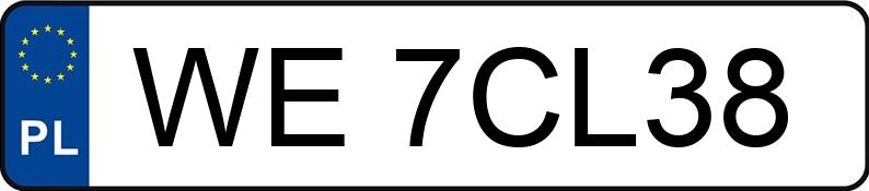 Numer rejestracyjny WE 7CL38 posiada PEUGEOT 308 - WE7CL38