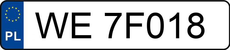 Numer rejestracyjny WE 7F018 posiada BMW 540I XDRIVE - WE7F018 Numer rejestracyjny WE 7F018 posiada BMW 540I XDRIVE - WE7F018