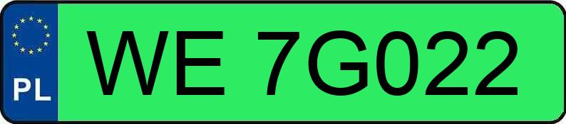 Numer rejestracyjny WE 7G022 posiada OPEL VIVARO - WE7G022 Numer rejestracyjny WE 7G022 posiada OPEL VIVARO - WE7G022