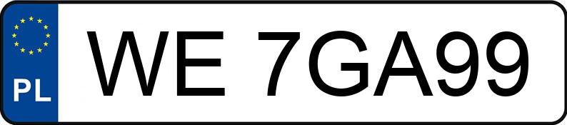 Numer rejestracyjny WE 7GA99 posiada AUDI Q7 50 TDI MR`24 E6d 4J Q7 50 TDI MR`24 E6d 4J - WE7GA99