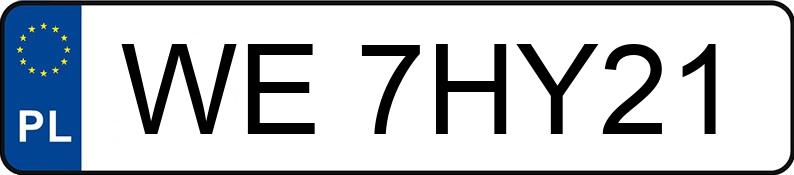 Numer rejestracyjny WE 7HY21 posiada BMW 520D XDRIVE - WE7HY21