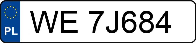 Numer rejestracyjny WE 7J684 posiada BMW 520D XDRIVE - WE7J684 Numer rejestracyjny WE 7J684 posiada BMW 520D XDRIVE - WE7J684