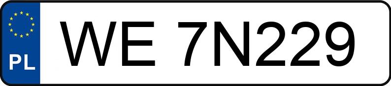 Numer rejestracyjny WE 7N229 posiada BMW 530i MR`21 E6d G30 Steptronic - WE7N229