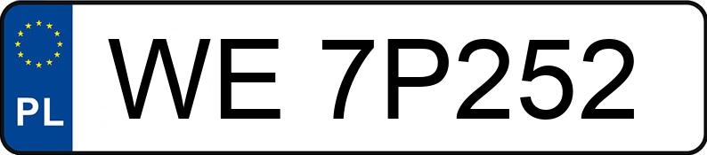 Numer rejestracyjny WE 7P252 posiada BMW 320D XDRIVE - WE7P252