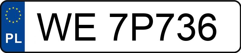 Numer rejestracyjny WE 7P736 posiada AUDI A5 SPORTBACK - WE7P736