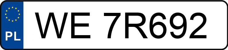 Numer rejestracyjny WE 7R692 posiada VOLKSWAGEN Caddy 1.5 TSI MR`21 E6 2.2t PanAmericana - WE7R692